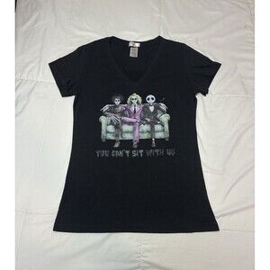 Y2k Tim Burton Edward Scissorhands Jack Skellington Beetlejuice Womens T Shirt M